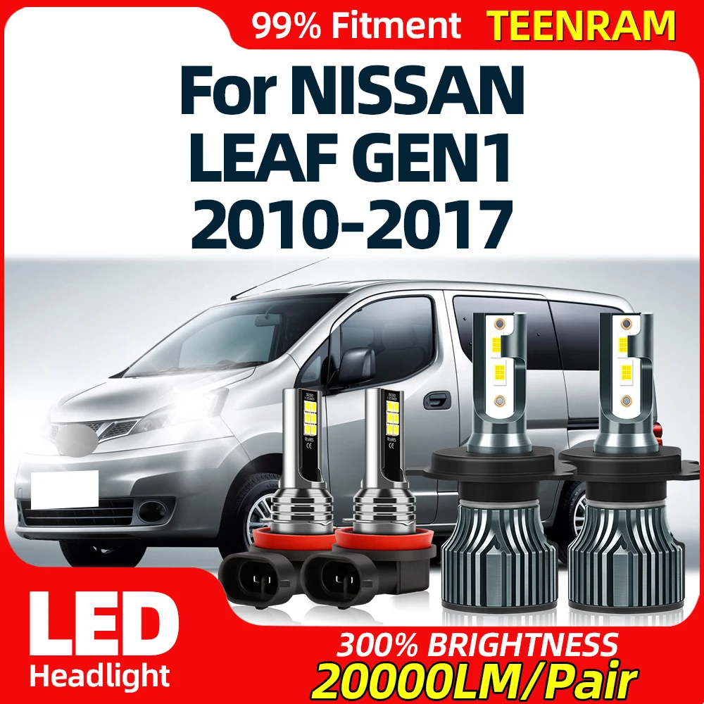 40000LM Żarówki LED Canbus 240W Reflektor samochodowy 12V 6000K Automatyczne światła przeciwmgielne Do NISSAN LEAF GEN1 2010-2013 2014 2015 2016 2017