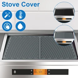 Electric Stove Top Cover Silicone Stove Top Cover Heat Resistant Silicone Stove Mat Space Saving Stove Top Protector For Home