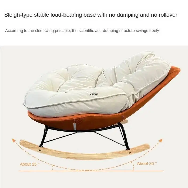 Lazy Couch Penguin Rocking Chair Adult Lounge Snail Balcony Home Indoor Leisure Rocking Chair Lounge Chair Rocking