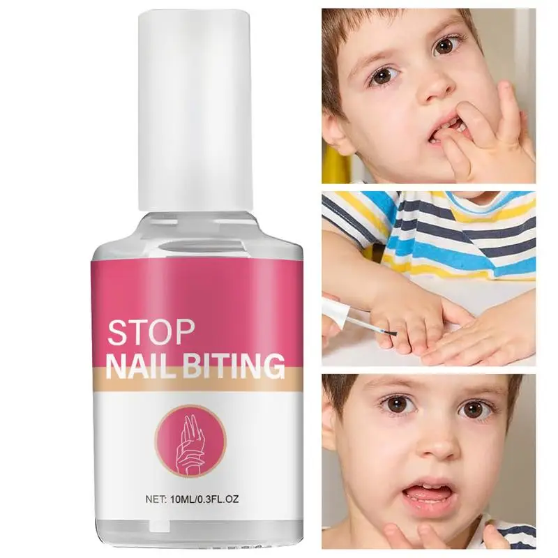 Stop Nail Biting Tratamento Líquido, Cuticle Care Supplies, Tratamento de esmalte, 10ml