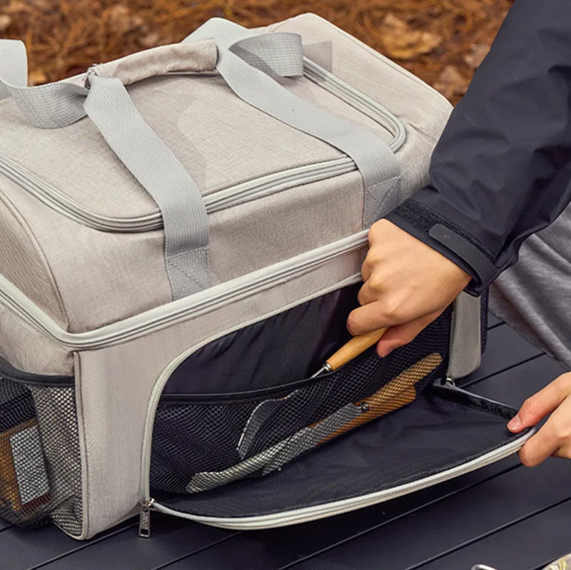 10L 30L Camping Cooler Tote Bag Portable Insulated Cooler Bag Food Drinks Storage Bag for Outdoor Camping Picnic BBQ Travel