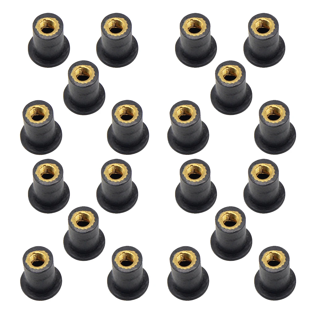 M5 5MM Motorcycle Windscreen Well nut Rubber Well Nuts FOR Kawasaki ninja zx6r zx9r zx12r z800 z1000 z750 Z250 ER6N/F BMW E46