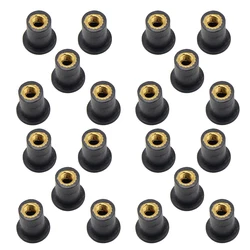 M5 5MM Motorcycle Windscreen Well nut Rubber Well Nuts FOR Kawasaki ninja zx6r zx9r zx12r z800 z1000 z750 Z250 ER6N/F BMW E46