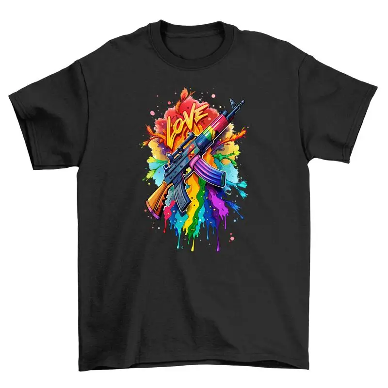 Love Gun Pride 2 T shirt Funny and Bold Spread with a Bang des