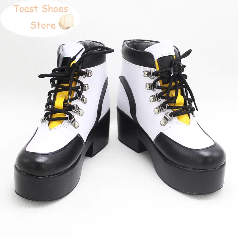 Game Touken Ranbu Online Kuwana Gou Cosplay Shoes PU Leather Shoes Halloween Carnival Boots Props Costume Prop