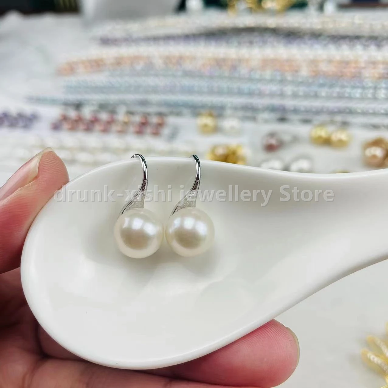 Light Luxury South Sea Earrings Jewelry Natural Pearl Earrings S925 Sterling Silver High Heels Ear Hooks At Wedding Free Shippin