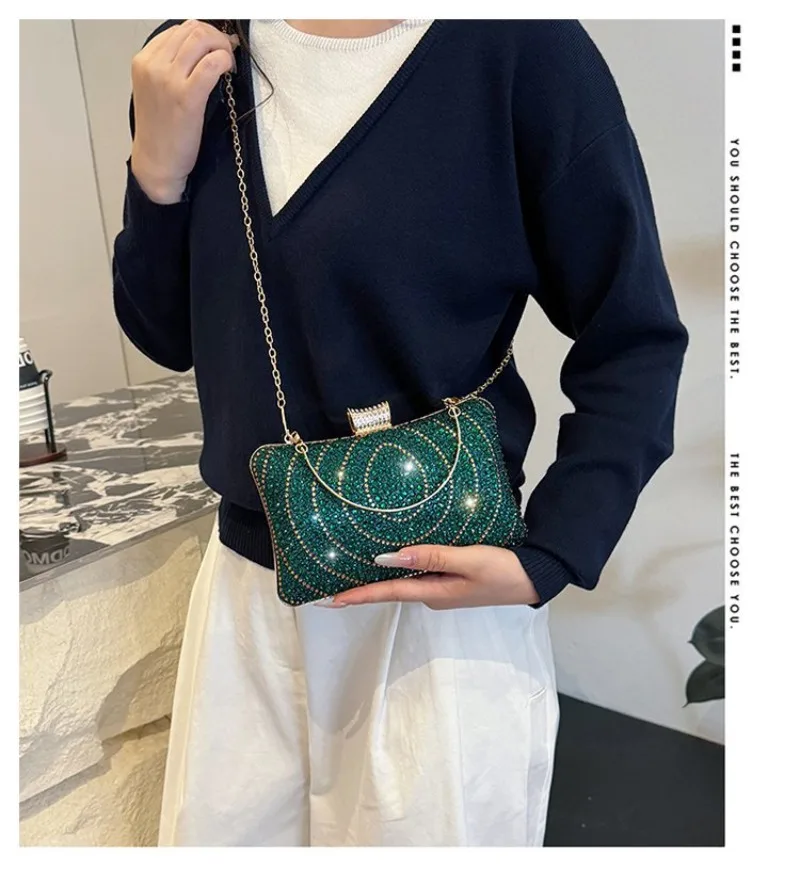 

Handmade Beaded Evening Clutch with Diamond Accents - Elegant Formal Purse for Women, Gala & Wedding Party, Prom Black Tie Bag