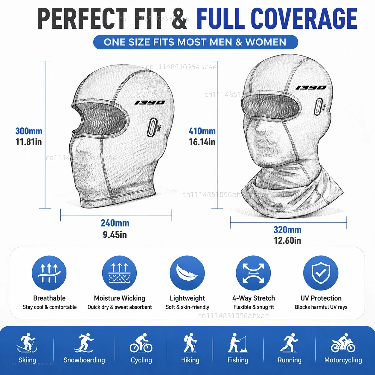 For KTM 1390 Super Adventure 1390 Super Duke R 2023+ Motorcycle Balaclava Summer Glasses Face Breathable Hole Winter Warm view 2