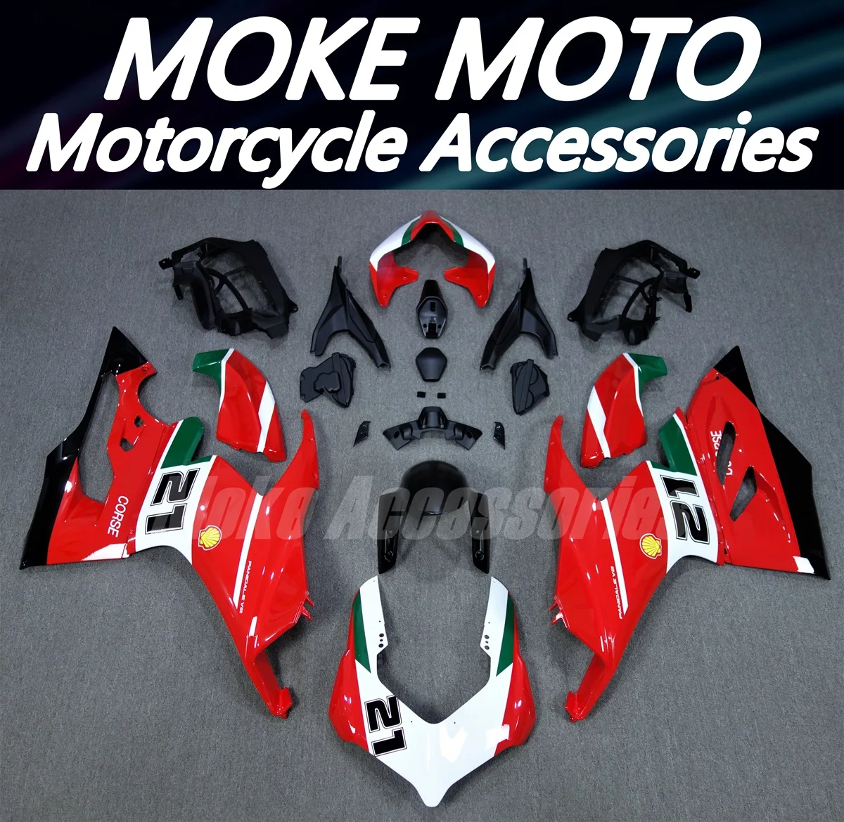 Fairings Kit Fit For Panigale v2 2020 2021 2022 Bodywork Set 20 21 22 Abs High Quality Injection Red anniversary White