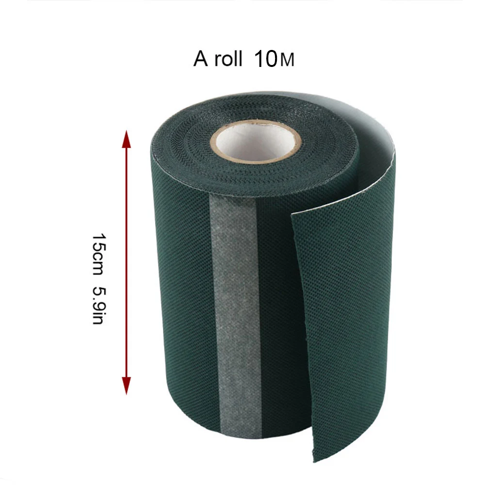 10m x 15cm Artificial Grass Seam Tape Self Adhesive Synthetic Seaming Turf Glue Peel For Jointing Fixing Green Lawn Mat Rug