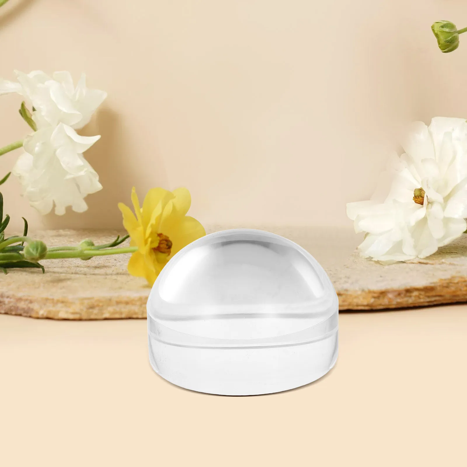 7x Lente d'ingrandimento a cupola in acrilico 60mm Rotonda da lettura da tavolo Fermacarte Strumento ottico trasparente per libri Mappe Artigianato Lente d'ingrandimento a cupola