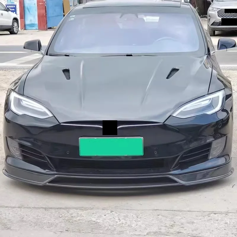 

Капот двигателя автомобиля для Tesla Model S 2015-2022, модифицированная крышка двигателя, комплект кузова из смолы из углеродного волокна