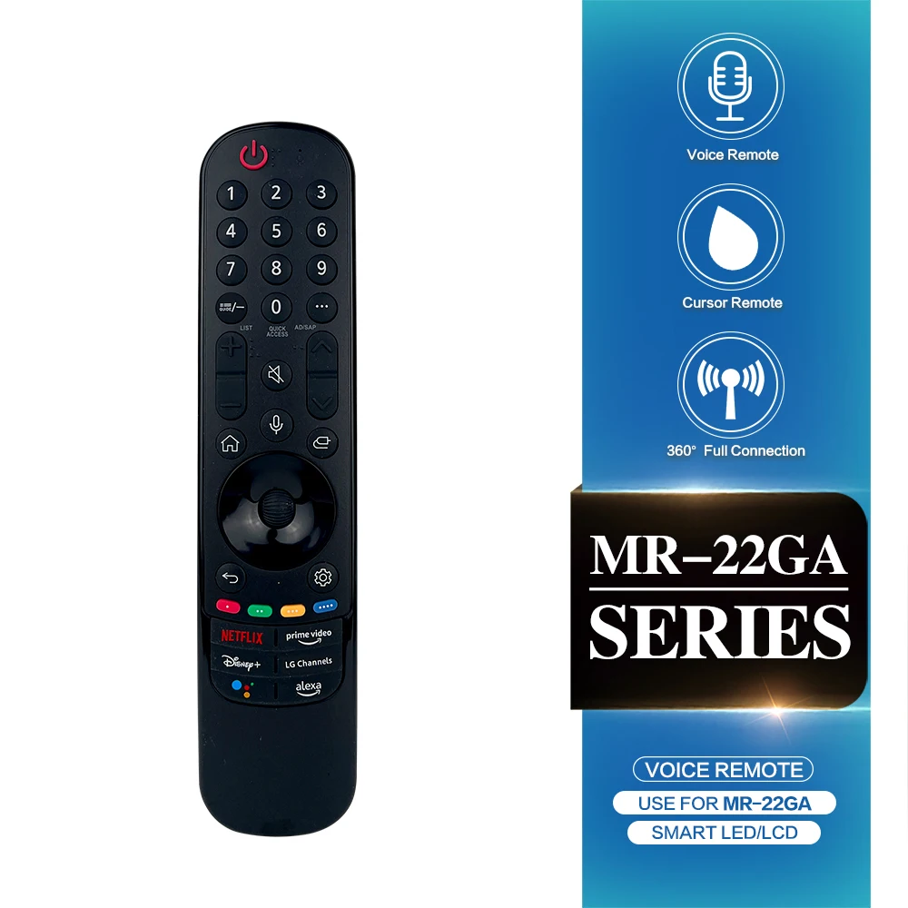 MR22GA Voice Remote Control Replacement for LG Smart LED LCD TV 4K UHD with Long Range IR & Cursor – Universal Controller
