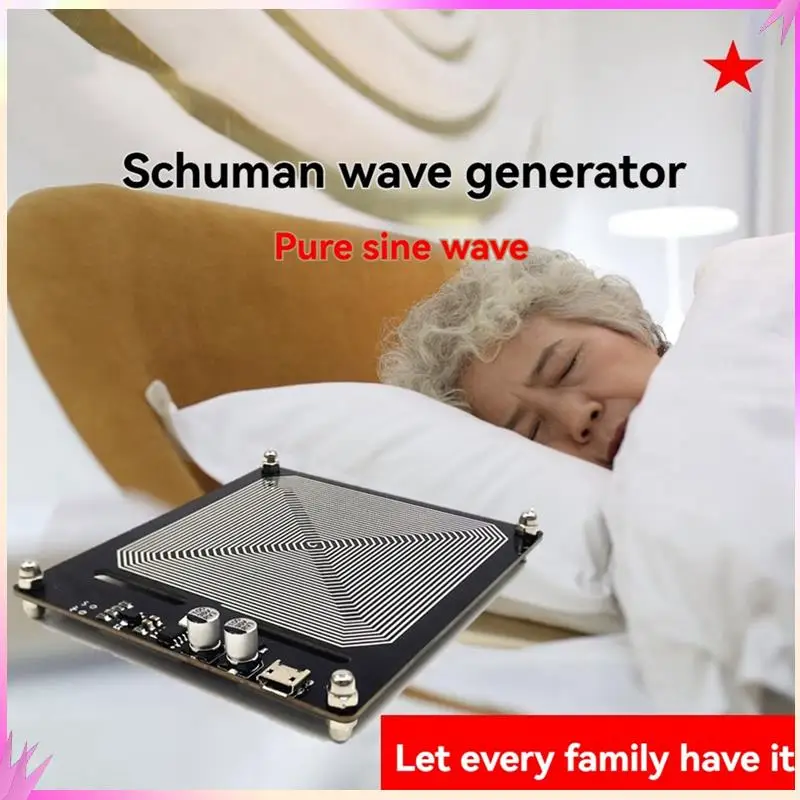 B50c para schumann onda 7.83hz gerador de sinal gerador de pulso de baixa frequência dispositivo de frequência de ressonância de terra