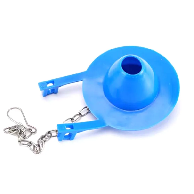 7.5cm quality rubber drain valve toilet tank fittings toilet seal Pusey water stop valve cover shoot with metal chain
