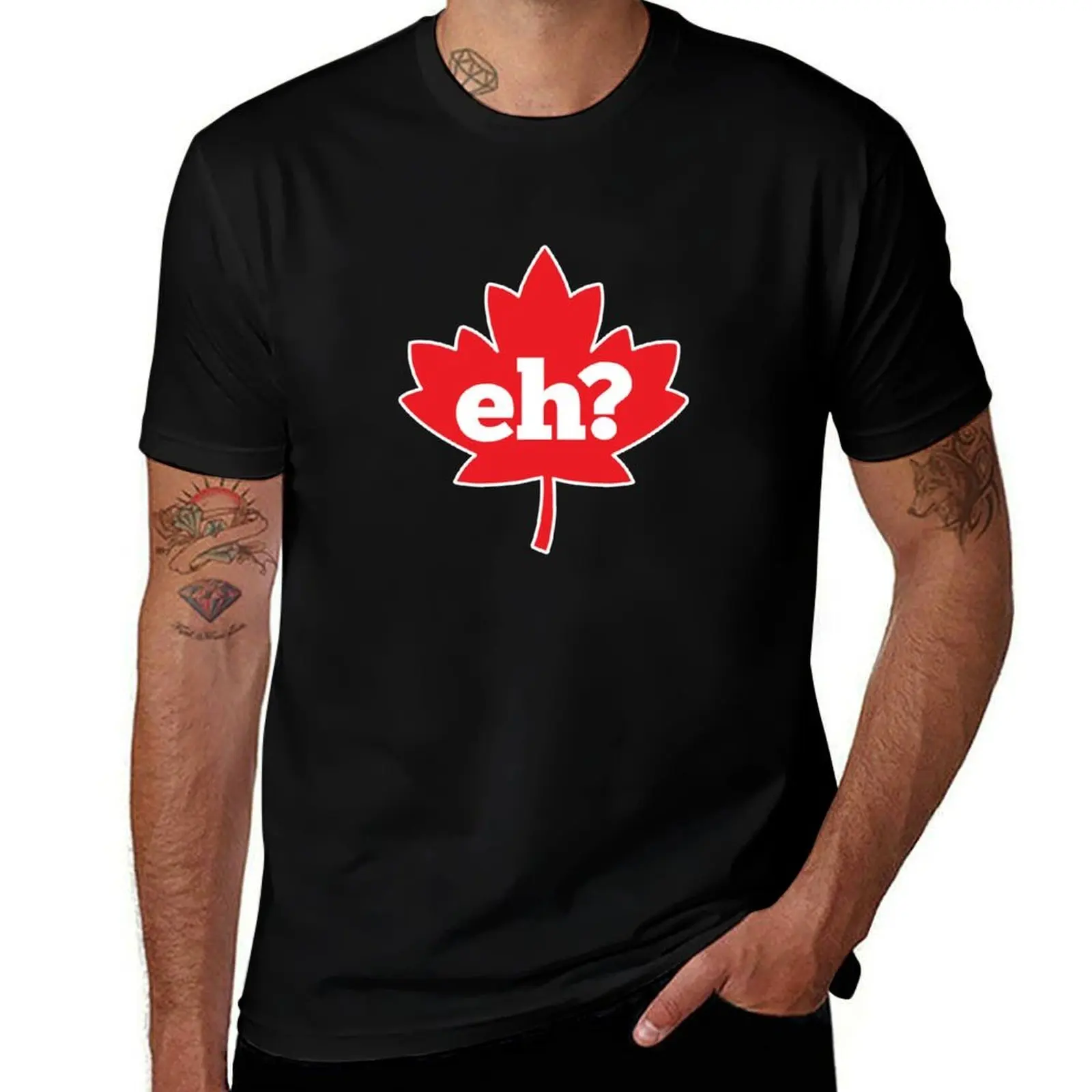 Eh? Canada T-Shirt Fashion Print Casual Short Sleeve