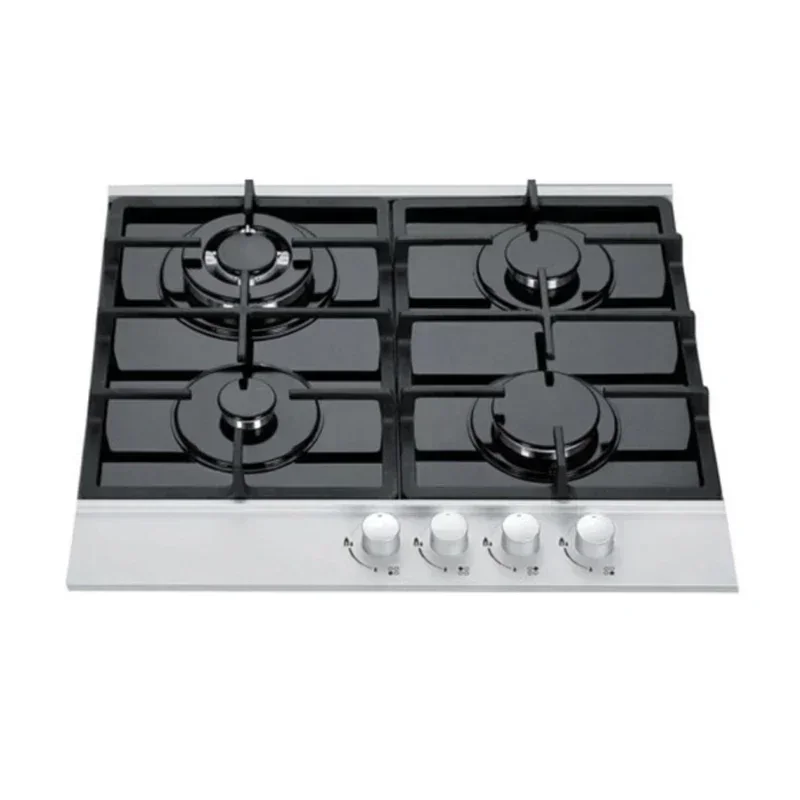 4 queimadores de vidro temperado preto fogão a gás sabaf queimadores ignição automática wok fogão vendas quentes