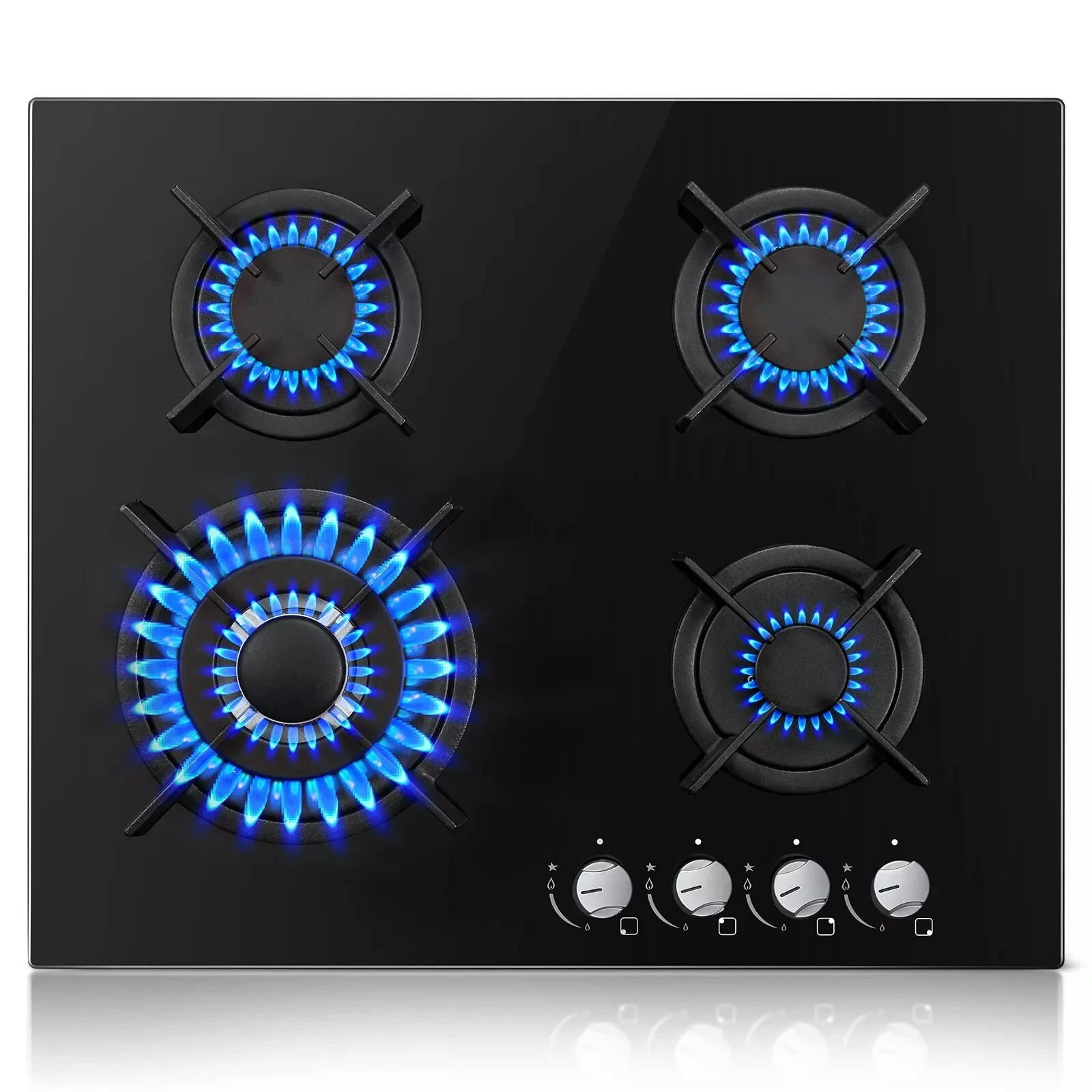 TopStrong 4-Burner Ceramic Glass Built-in Hob NG/Propane gas hob