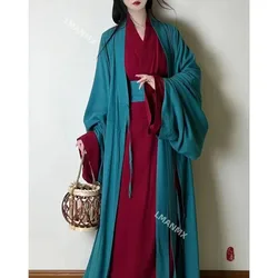 Chinese Hanfu Dress Women Cosplay Costume 2023 Ancient Traditional Hanfu Dress Song Dynasty Hanfu Green Red Dress Robe Chinoise