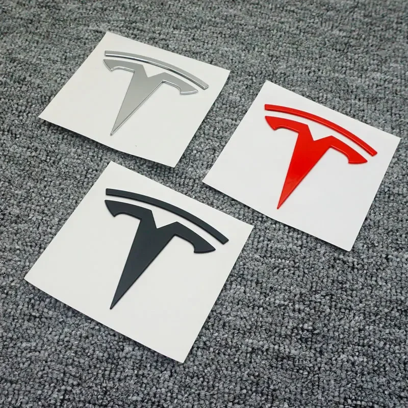 Suitable for Tesla Model 3 Model Y car logo pasting, tail badge, front badge, large logo modification, blackening