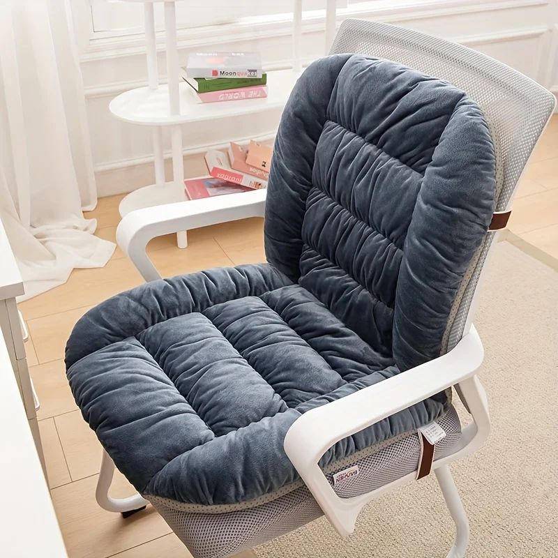 Glam Style Thick Chair Cushion Sofa Comfort Seat Pad with Lumbar Support Backrest for Office Chair Multipurpose Use