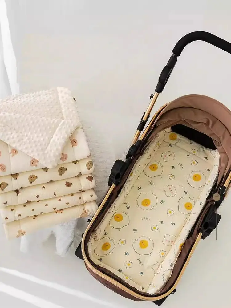 Almofada de assento para carrinho de bebê, colchão macio, carrinho de bebê infantil, acessórios para