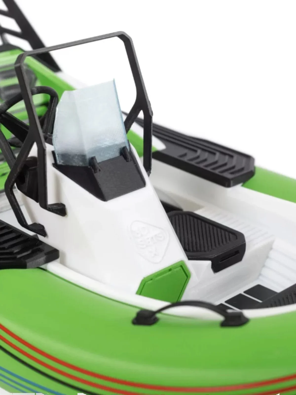 [53Cm] 3D Sets Skippy outboard rescue boat, supports dual outboard power