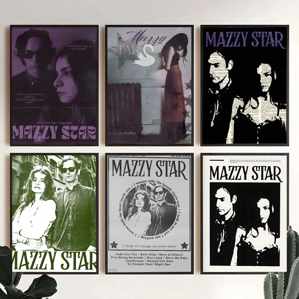 M-Mazzy S-Star Rock Band Poster Decorative Wall Art Stickers Mural For Home Living Room Hallway Decor Gift