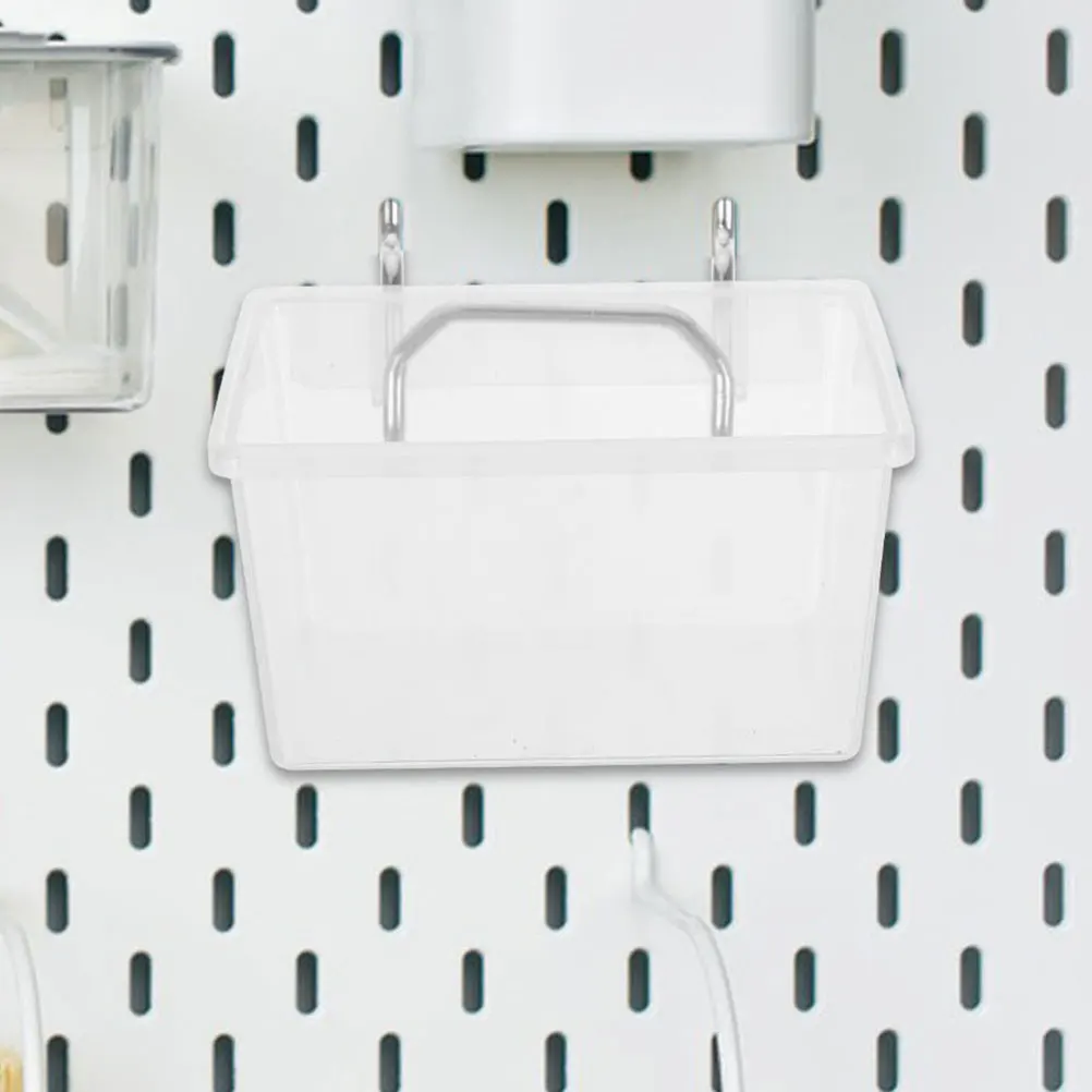

Parts Boxes Pegboard Storage Bins Tools Clear Thick Bracket Organizer Accessories Containers Garage Sturdy Longtime Use