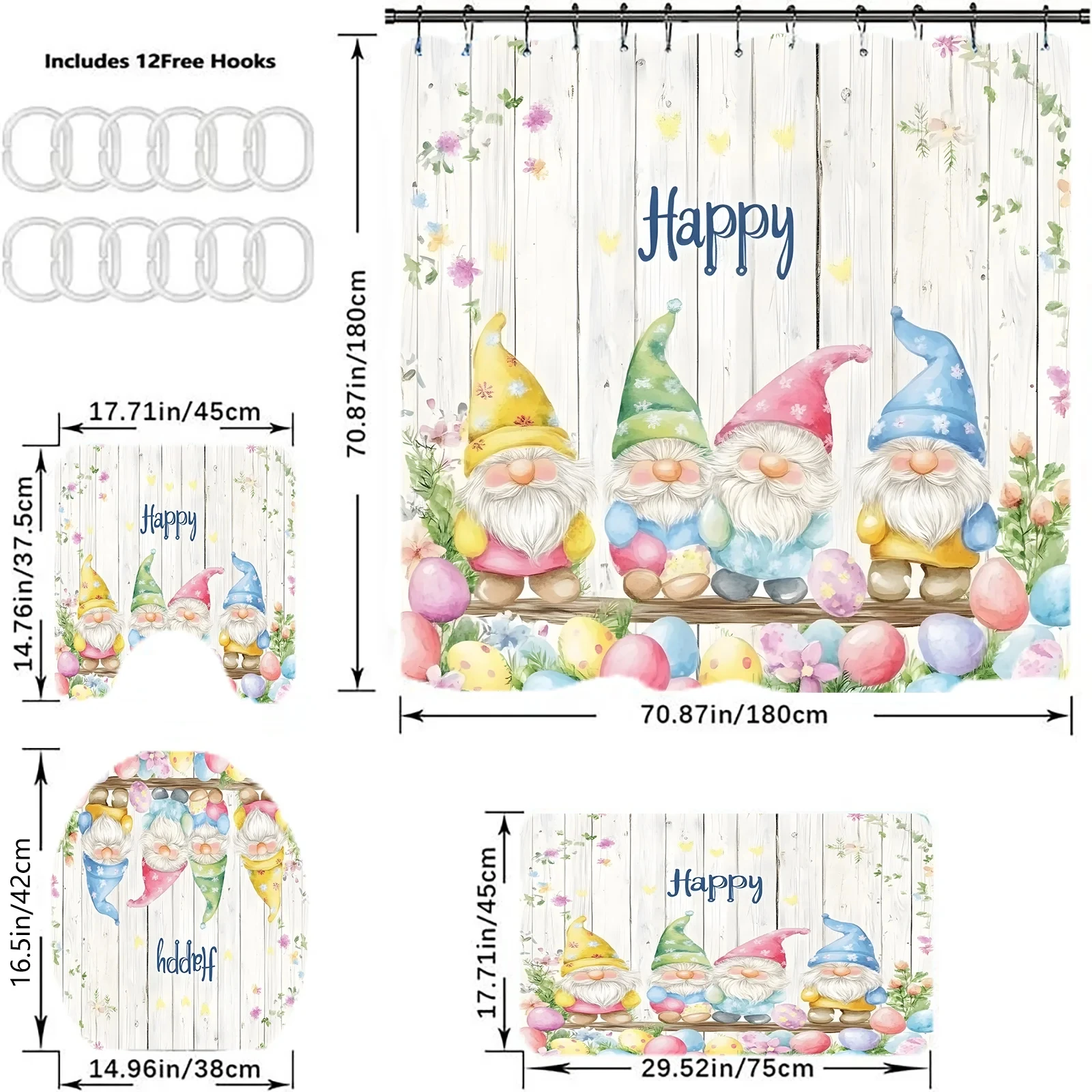 4Pcs Happy Atmosphe…