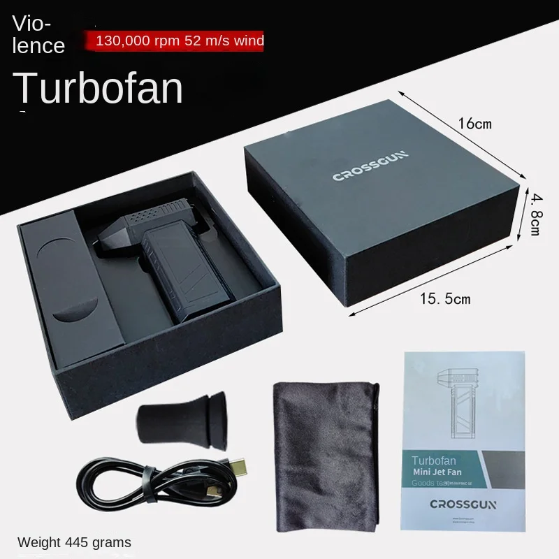 Violent Turbo Mini Outdoor Lithium Battery Handheld Fan 130000 RPM High Speed Dust Removal Hair Dryer