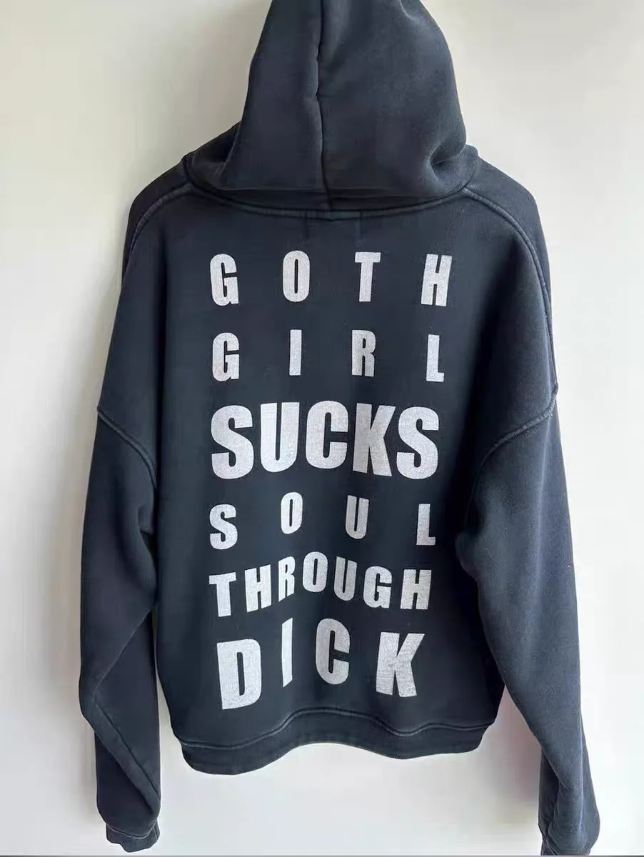 

Худи-свитшот Waed с готическим принтом для девушек, повседневный пуловер с круглым вырезом, удобная ткань, осенняя мода, уличная одежда