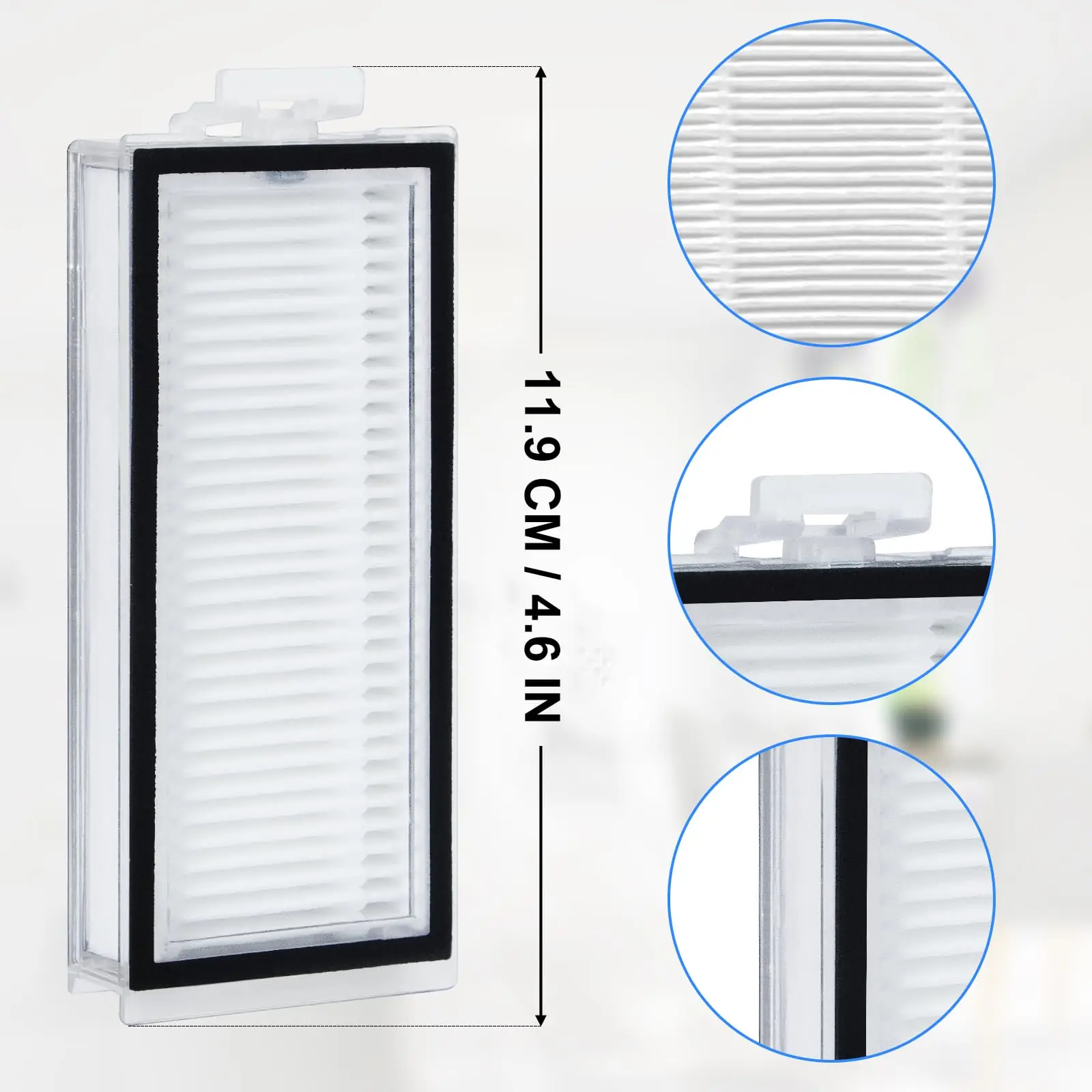 Washable HEPA Filter for Roborock Q7, Q7+, Q7 Max, Q7 Max+, Q8 Max, Q8 Max+, Q5 Pro and Q5 Pro+ Vacuum Cleaners Replacement image 4