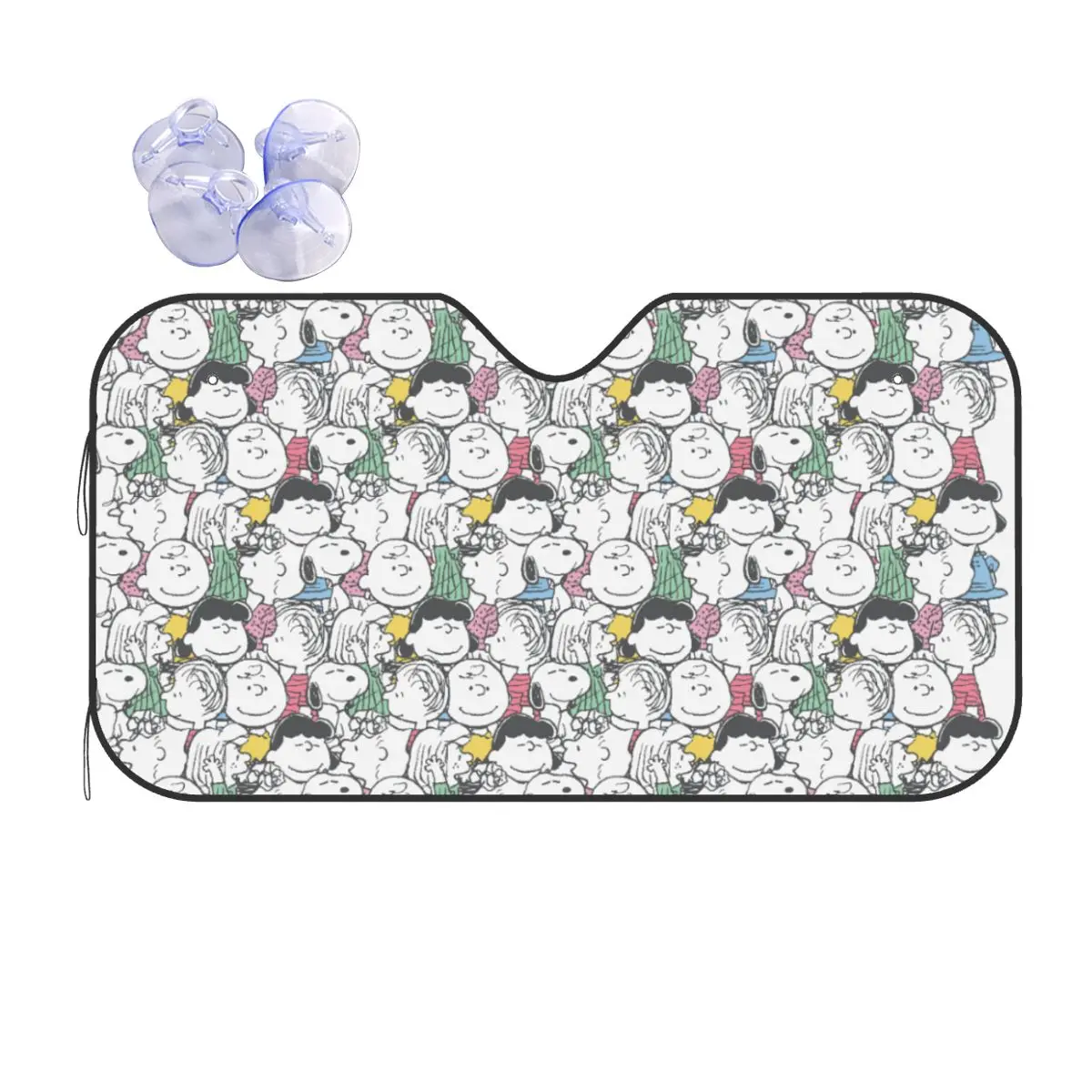 

Snoopys CartoonCharlie Brown Windshield Sunshade Funny Car Front Windshield 70x130cm Car Window Windscreen Cover Heat Reflector