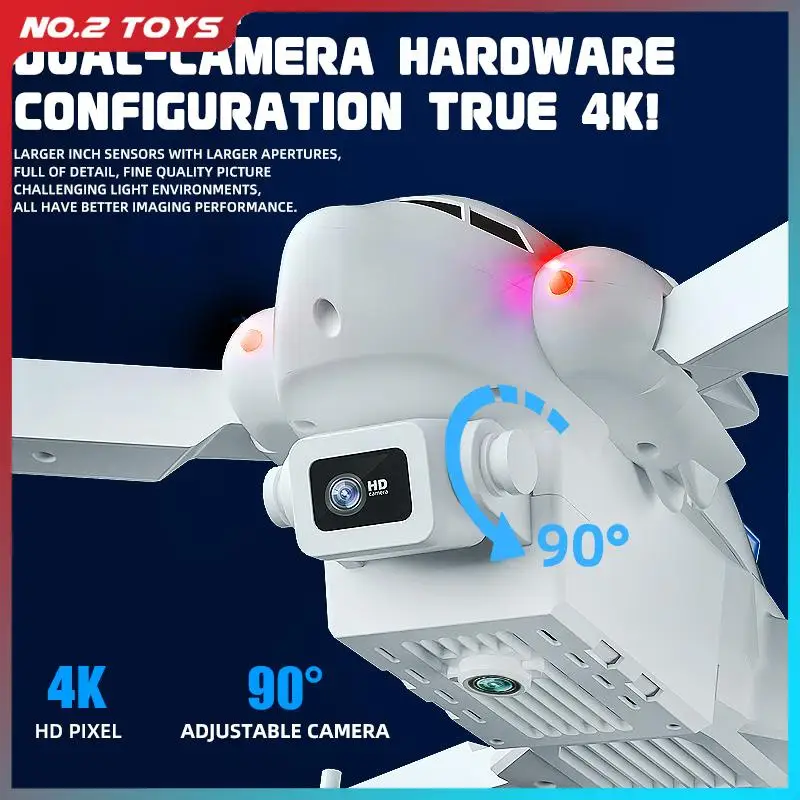 4K HD мини-Дрон на радиоуправлении складной самолет аэрофотосъемка умный Радиоуправляемый квадрокоптер пассажирский самолет искусственный подарок для детей игрушка