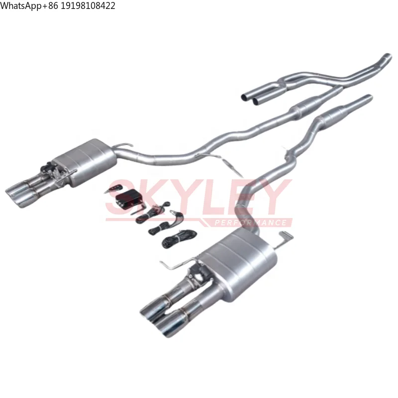 SKYLEY Exhaust for Bmw F10/f11 535i N55 3.0t Ss304 Muffler Valved Exhaust Valves Remote Control Sport Catback