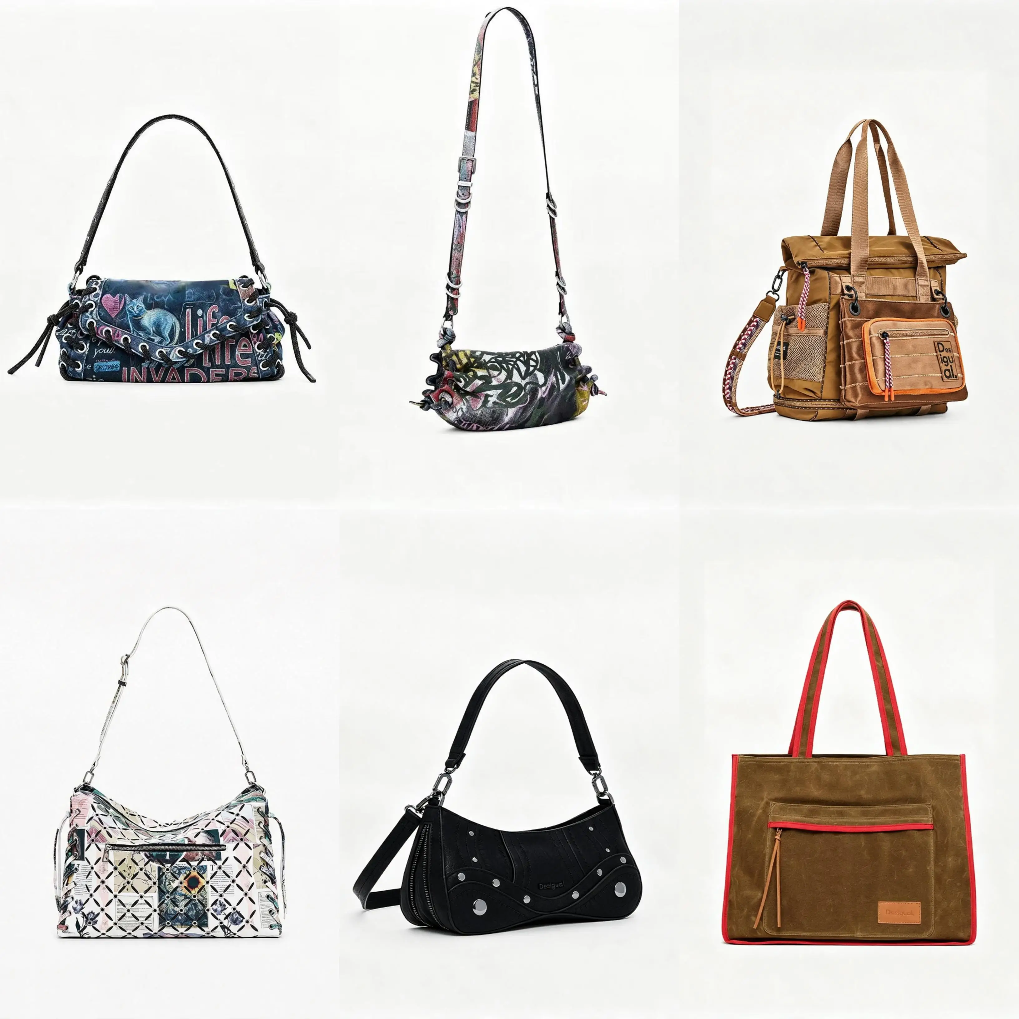 Original foreign trade order 2026 new denim woven embroidered printed hand-painted women's crossbody bag