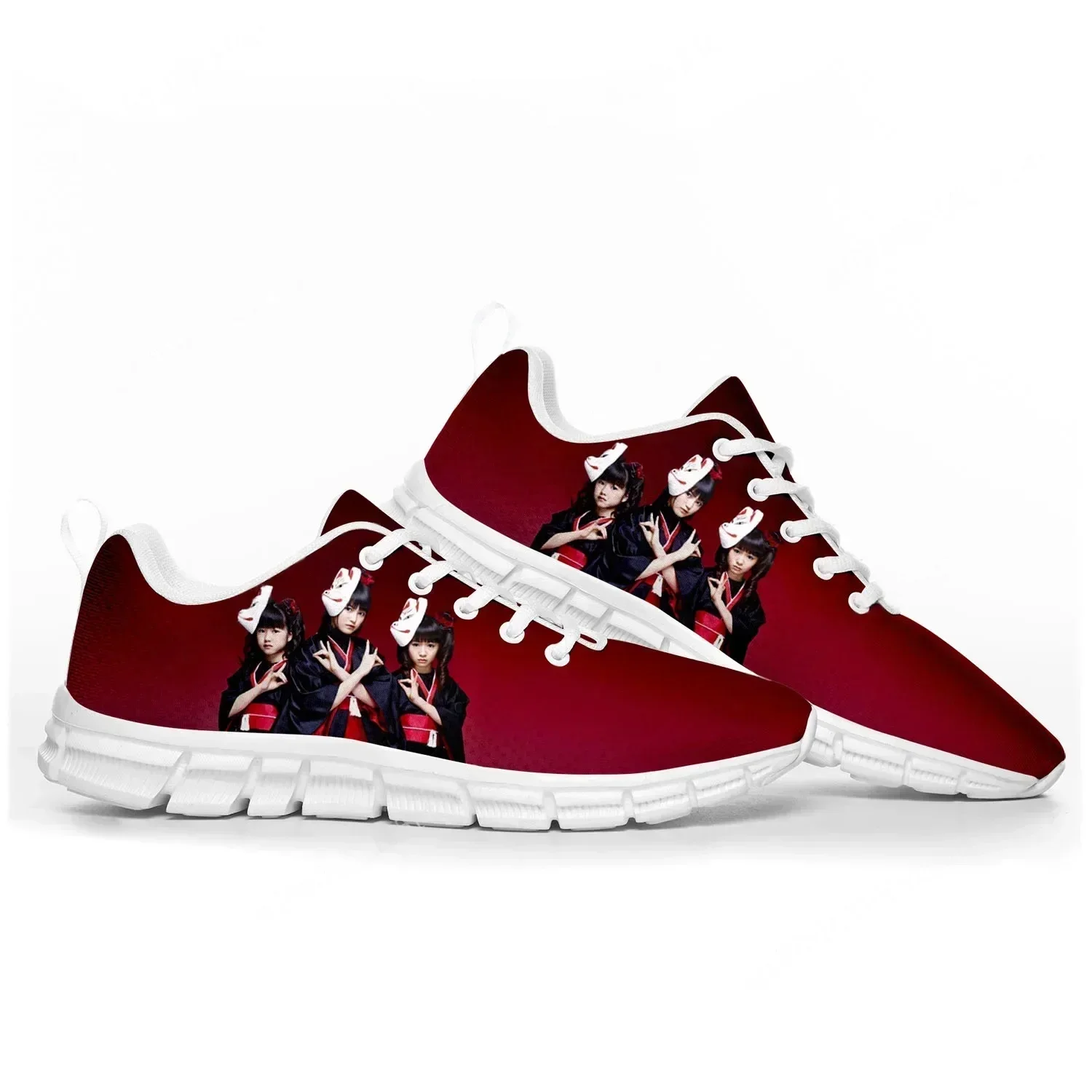 

Babymetal Rock Band Pop Fashion Sports Shoes Mens Womens Sneakers Custom Couple Shoes White