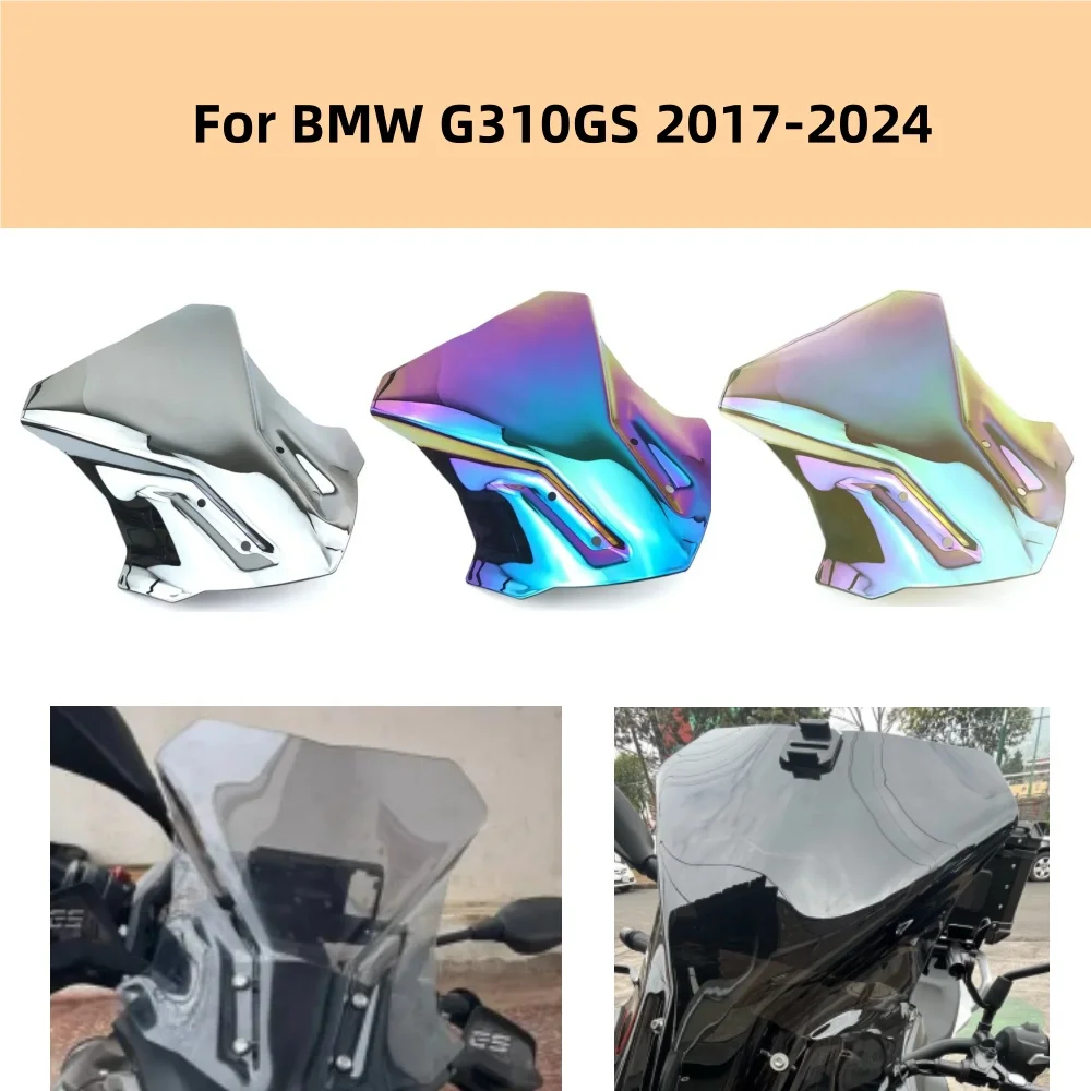 

G310GS Motorcycle Accessories Windshield Motorcycle Windshield Wind Deflector For BMW G310GS 2017-2024 G310 GS G310GS G310-GS