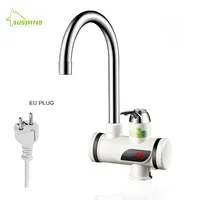 3000W Shower Water Heater Instant Kitchen Faucet electric 3 seconds heating Tankless Electric tap with  LED Digital Display