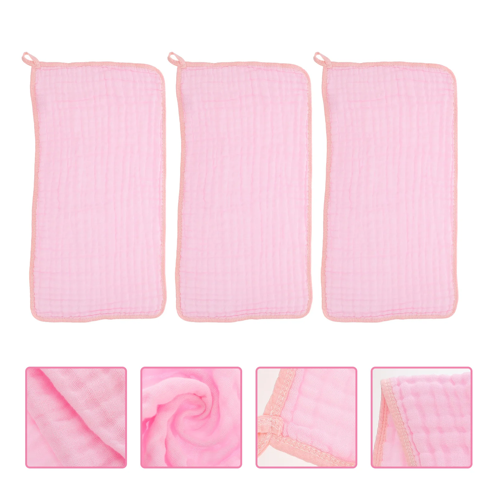 

3 Pcs Burp Towels Mouth Bibs for Baby Kids Hand Newborn Cloth Wear-resistant Cotton Household