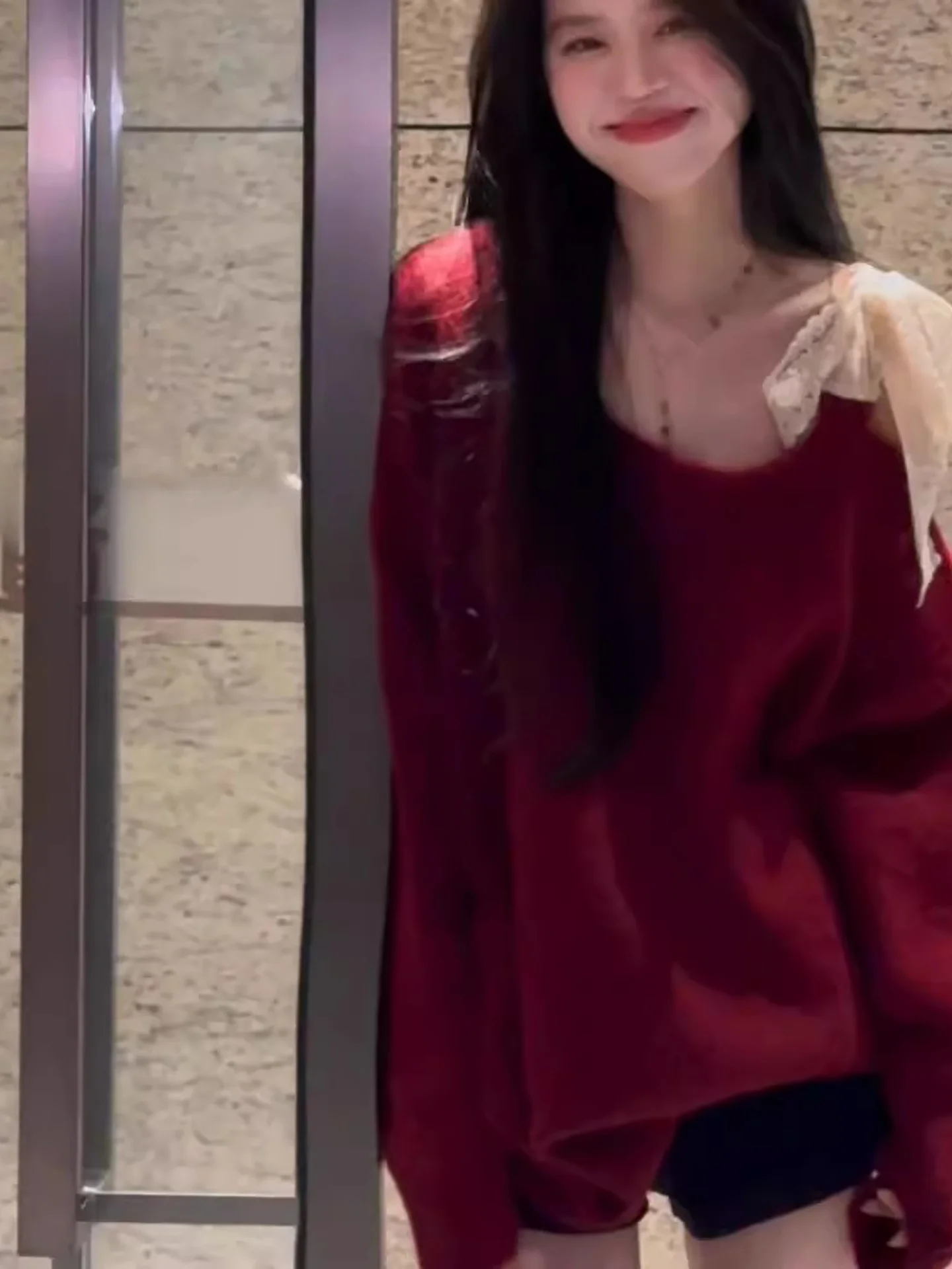 

Красный вязаный свитер Lazy Cisas Aosphere Long Sve, женский весенне-осенний свободный мягкий топ с поясом и узлом