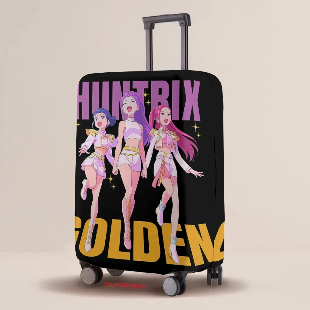 

Kpop Demon Hunters Cartoon Luggage Cover Elastic Protective Case Universal Suitcase Accessories​