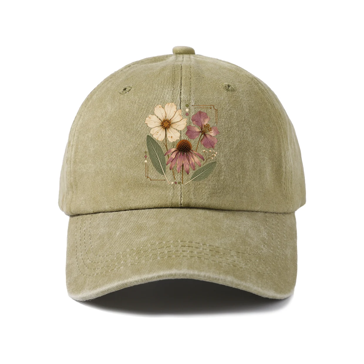 Autumn Turkey Graphic Baseball Cap, Vintage Washed Adjustable Unisex Dad Hat, Everyday Gift