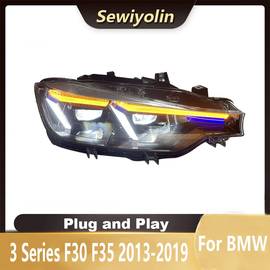 

Для BMW 3 серии F30 F35 2013-2019 Автомобильные светодиодные фары, линзы проектора, задние тормозные противотуманные фары, передние фары DRL Plug and Play IP67