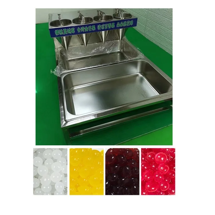 For High Capacity Automatic Popping Boba Pearls Equipment Explosion Bead Bubble Tea Jelly Balls Making Machine