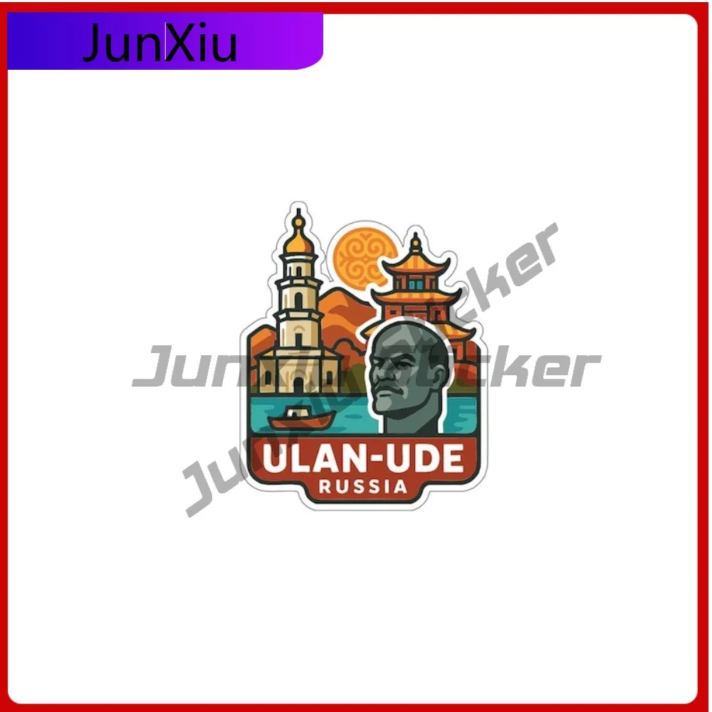 

Ulan-ude Russia City Vacation Decorative Sticker Vinyl Decal Front Windshield Motorcycle Suitcase Laptop Rv Suv Custom Decals