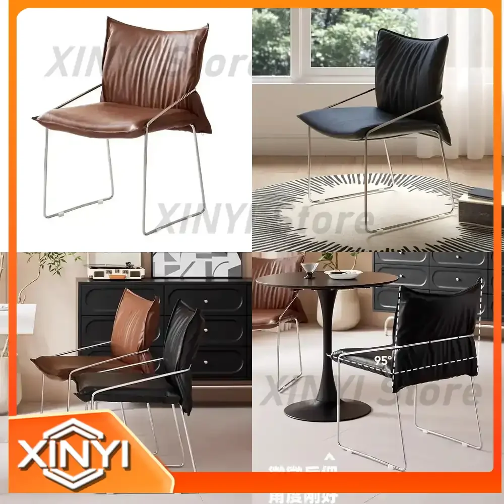 Soft Bag Dining Chair for Medieval Style Home Decor French Light Luxury Desk Makeup Chair with Backrest for Study Casual