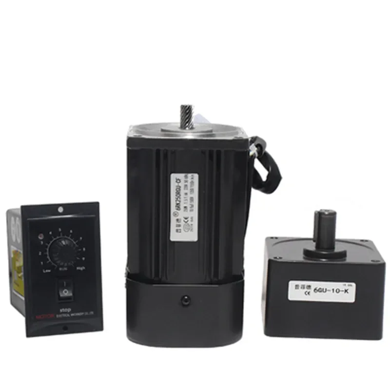 220V 6W 15W 20W 25W 40W 60W 90W 450-2.5RPM AC Reversible Gear Variable Speed Motor 1:3-1:300 AC Gear Reducer Motor Geared Motor