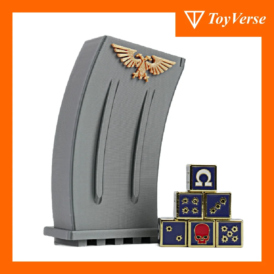 

TOYVERSE JOYTOY Warhammer Metal Clip Dice Toy Model Desktop Game Tool